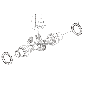 LGMG Off-Highway Dump Truck 2023 - Rear axle mounting assy HD40T（i=16.641） - E0800-2708010478