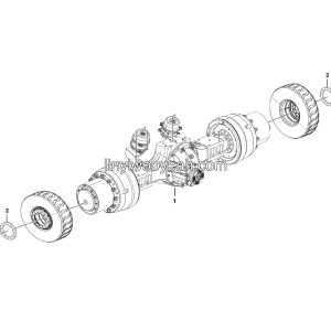 LGMG Mine Truck 2026 - Rear axle assy PX40T（i=16.641） - E0801-2708010491