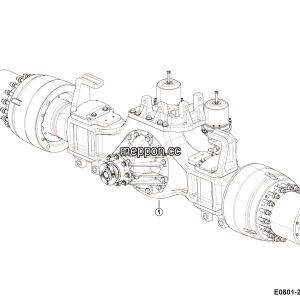 LGMG Off-Highway Dump Truck 2024 - 45t load rear axle installation (i=16.641) - E0801-2708010557.S1A