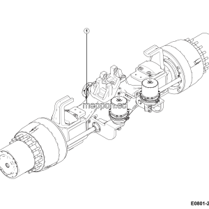 LGMG MT106H 2025 - Rear axle installation - E0801-2708010594.S1A