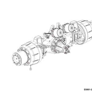 LGMG ？？？a？2？？？？？？？°a？2？¨？？？| 2025 - Rear axle installation hd16t(i=6.72) - E0801-2708010612.S1A