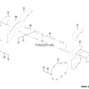 LGMG ？？2？？？？？？？？？？？o Hydrualic Excavator 2024 - Motor guard assy - E0901-2609010071.S1D