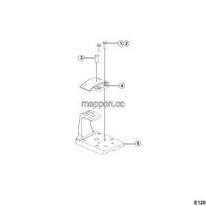 LGMG - 2025 - Center axle leaf spring mount assy - E1201-2712018959.S1A