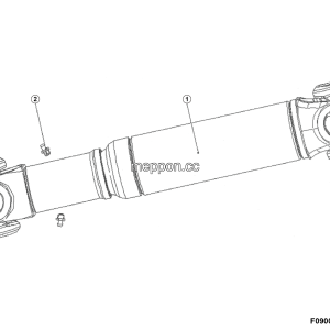 LGMG AT40 2025 - Drive shaft lg09-cdz-1240（10159） - F0900-4110707551