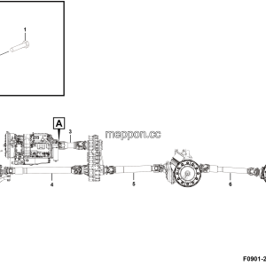 LGMG Off-Highway Dump Truck 2022 - Drive shaft mounting assy - F0901-2709010542.S1A