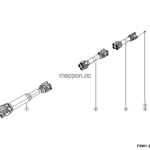 LGMG Off-Highway Dump Truck 2023 - Drive shaft assembly - F0901-2709010691.S1A