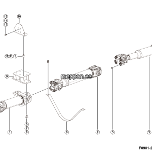 LGMG Mine Truck 2026 - Transmission shaft installation - F0901-2709010744