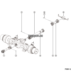 LGMG Off-Highway Dump Truck 2024 - Drive shaft installation - F0901-2709010759.S1A