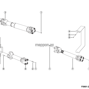 LGMG Off-Highway Dump Truck 2023 - Drive shafts installation - F0901-2709010769.S1A