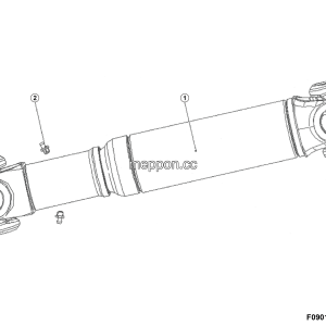 LGMG CMT96 2025 - Front drive shaft assy lg09-qcdz-1275 (10159) - F0901-4110706558