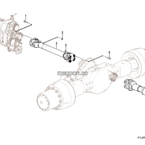 LGMG MT83 Mine Truck - Propeller shaft assembly - F1-2709010136