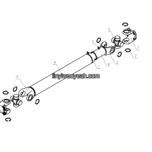 LGMG Off-Highway Dump Truck 2023 - Medium drive shaft assy LG09-ZCDZ-1300 - F1000-4110702879