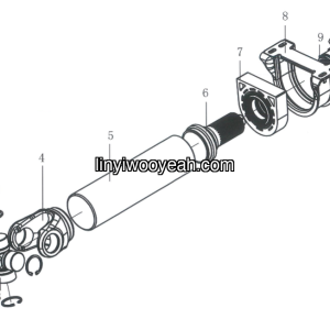LGMG Off-Highway Dump Truck 2023 - Front drive shaft assy LG09-QCDZ-610 - F1000-4110703033