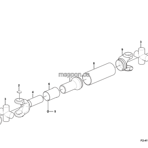 LGMG Mine Truck Mine Truck - Middle drive shaft - F3-4110000740
