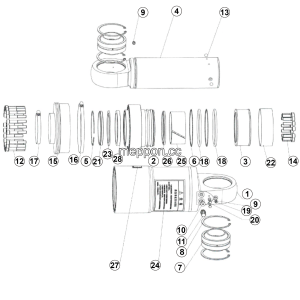 LGMG MT106H 2025 - Hyd-pneumatic spring assy lg12-d130d160l190m800 - G0700-4110707525
