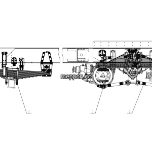 LGMG MT76 Mine Truck - suspennsion assembly - G1-2712010851