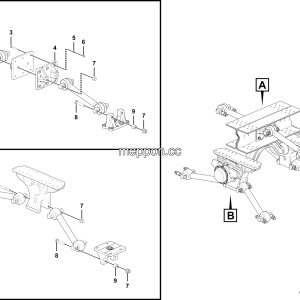 LGMG Mine Truck Mine Truck - Rear thrusting rod mounting assembly - G1200-2712010392