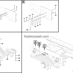 LGMG Mine Truck Mine Truck - Rear suspension assembly - G1200-2712010898
