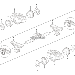 LGMG Mine Truck Mine Truck - Balance shaft assembly - G1200-2712011430