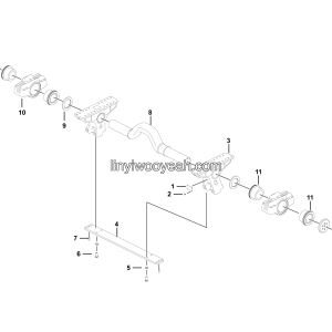 LGMG CMT106 2025 - Maintenance free balance shaft assy 136 - G1200-2712017010
