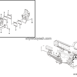 LGMG CMT106 2025 - Front suspension beam installation assy MT86H - G1200-2712017165