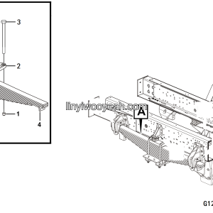 LGMG Off-Highway Dump Truck 2024 - Front leaf spring installation assy 6152-MT106 - G1200-2712017279
