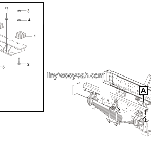 LGMG Off-Highway Dump Truck 2022 - Suspension limit block installation assy 2085H30 - G1200-2712017280