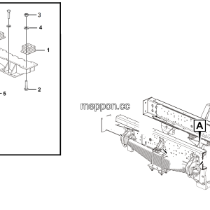 LGMG Off-Highway Dump Truck 2022 - Suspension limit block installation assy 2085H30 - G1200-2712017280