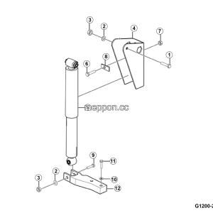 LGMG Off-Highway Dump Truck 2024 - Shock absorber installation - G1200-2712018038.S1A