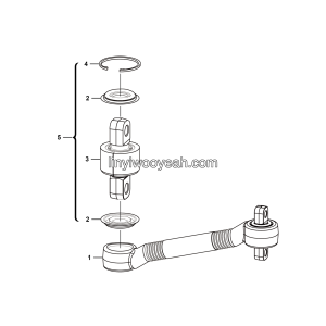 LGMG Off-Highway Dump Truck 2020 - Lower thrust rod assy - G1200-4110000895
