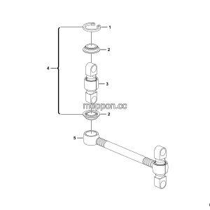LGMG MT50 Mine Truck - Upper thrust rod assy - G1200-4110001029