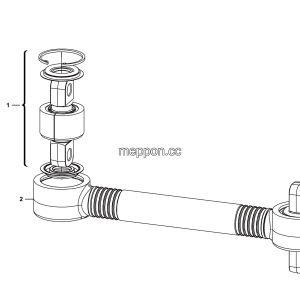 LGMG CMT106 Mine Truck - Across thrust rod assy - G1200-4110001213