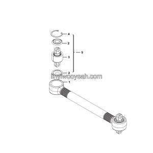LGMG CMT106 Mine Truck - Front thrust rod assy - G1200-4110001505