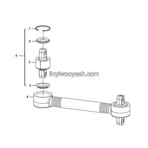 LGMG MT86D Mine Truck - Upper thrust rod assy - G1200-4110001815
