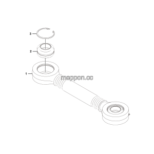LGMG CMT106 Mine Truck - Upper thrust rod assy - G1200-4110702183