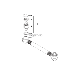 LGMG CMT66A 2025 - Front thrust rod assy - G1200-4110702452