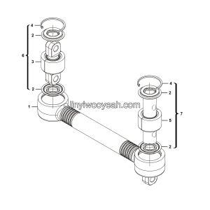 LGMG Off-Highway Dump Truck 2024 - Upper thrust rod assy LG12-STLG-738 - G1200-4110702874