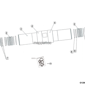 LGMG Off-Highway Dump Truck 2024 - Accumulator assy sxnq-120-282 - G1200-4110705002