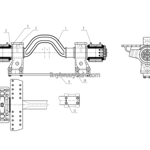 LGMG Off-Highway Dump Truck 2024 - Maintenance-free equalizing type suspension assy LG12-136 - G1200-4110705342