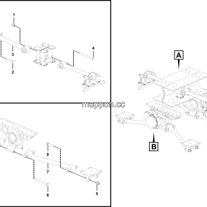 LGMG Off-Highway Dump Truck 2023 - Rear thrust rod installation assy - G1201-2712011102