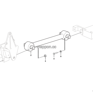 LGMG Off-Highway Dump Truck 2020 - Front thrust rod installation assy - G1201-2712011234