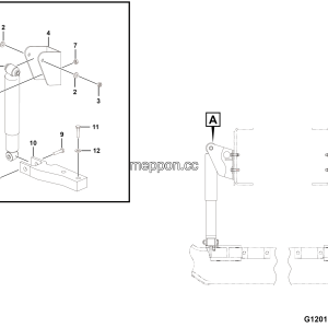 LGMG CMT65 Mine Truck - Absorber installation assy - G1201-2712011306.S