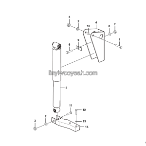 LGMG Off-Highway Dump Truck 2021 - Absorber installation assy - G1201-2712011414