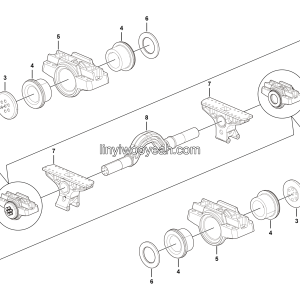 LGMG MT86H Mine Truck - Balance shaft - G1201-2712011430