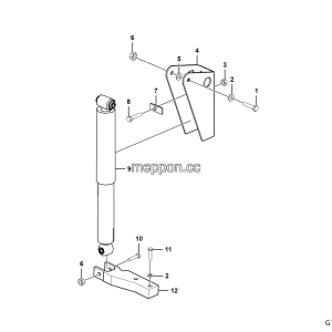 LGMG MT86H Mine Truck - Absorber installation assy - G1201-2712011573