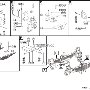 LGMG ？？？a？2？？？？？？？°a？2？¨？？？| 2025 - Front leaf spring installation - G1201-2712011993.S1D