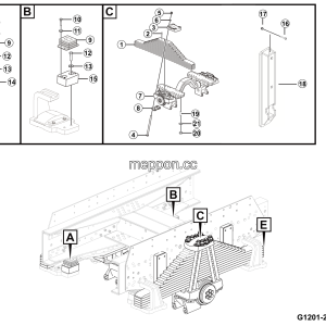LGMG CMT66A 2025 - Rear leaf spring assembly - G1201-2712012036.S1D