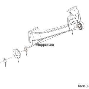 LGMG Off-Highway Dump Truck 2022 - Mid axle A grame mounting assy - G1201-2712017044