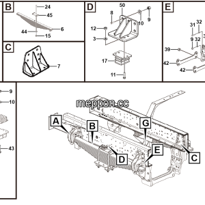 LGMG Off-Highway Dump Truck 2022 - Front leaf spring installation assy - G1201-2712017127.S1A