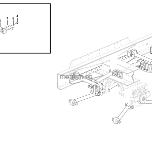 LGMG Off-Highway Dump Truck 2023 - Rear suspension cross push mount assy - G1201-2712017197
